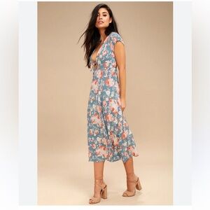 Floral midi dress